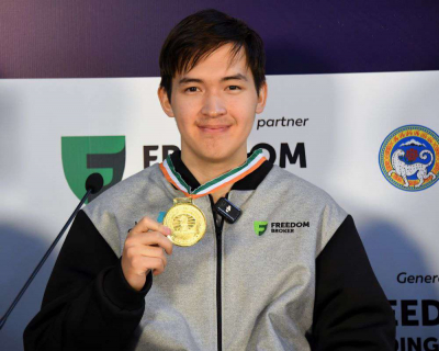 В Алматы приветствовали чемпиона мира Казыбека Ногербека