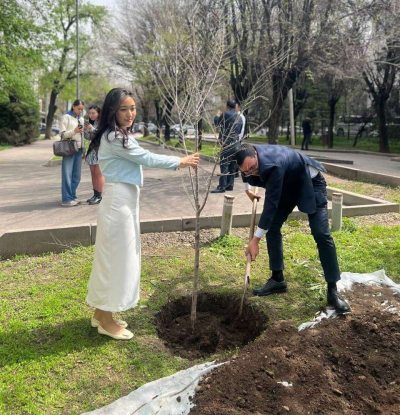 Во всех районах Алматы появились аллеи молодоженов